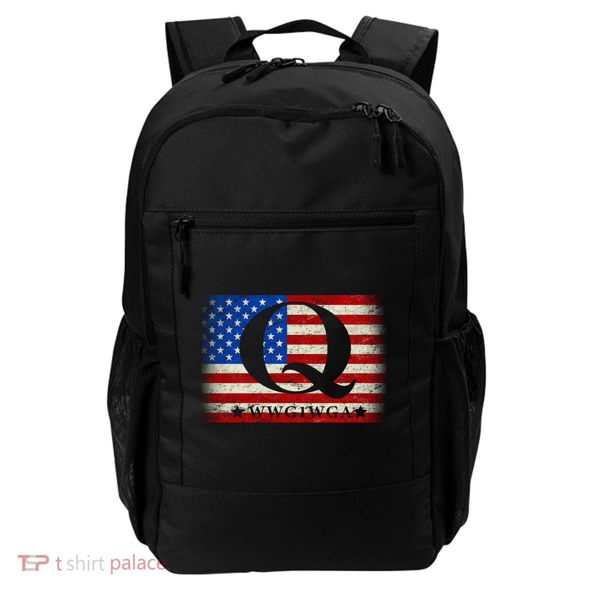 Q-anon  WWG1WGA Where We Go One We Go All Backpack