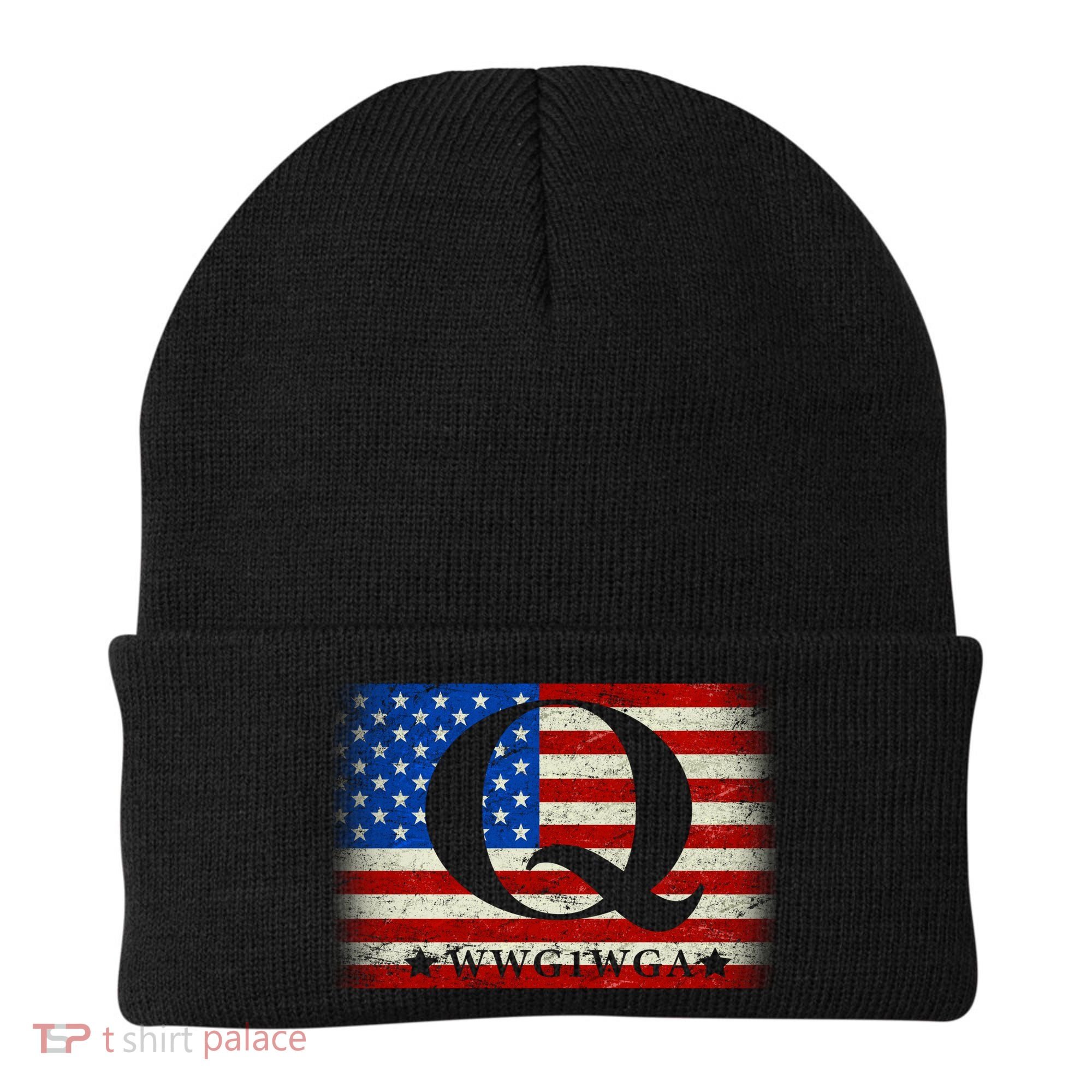 Q-anon  WWG1WGA Where We Go One We Go All Beanie