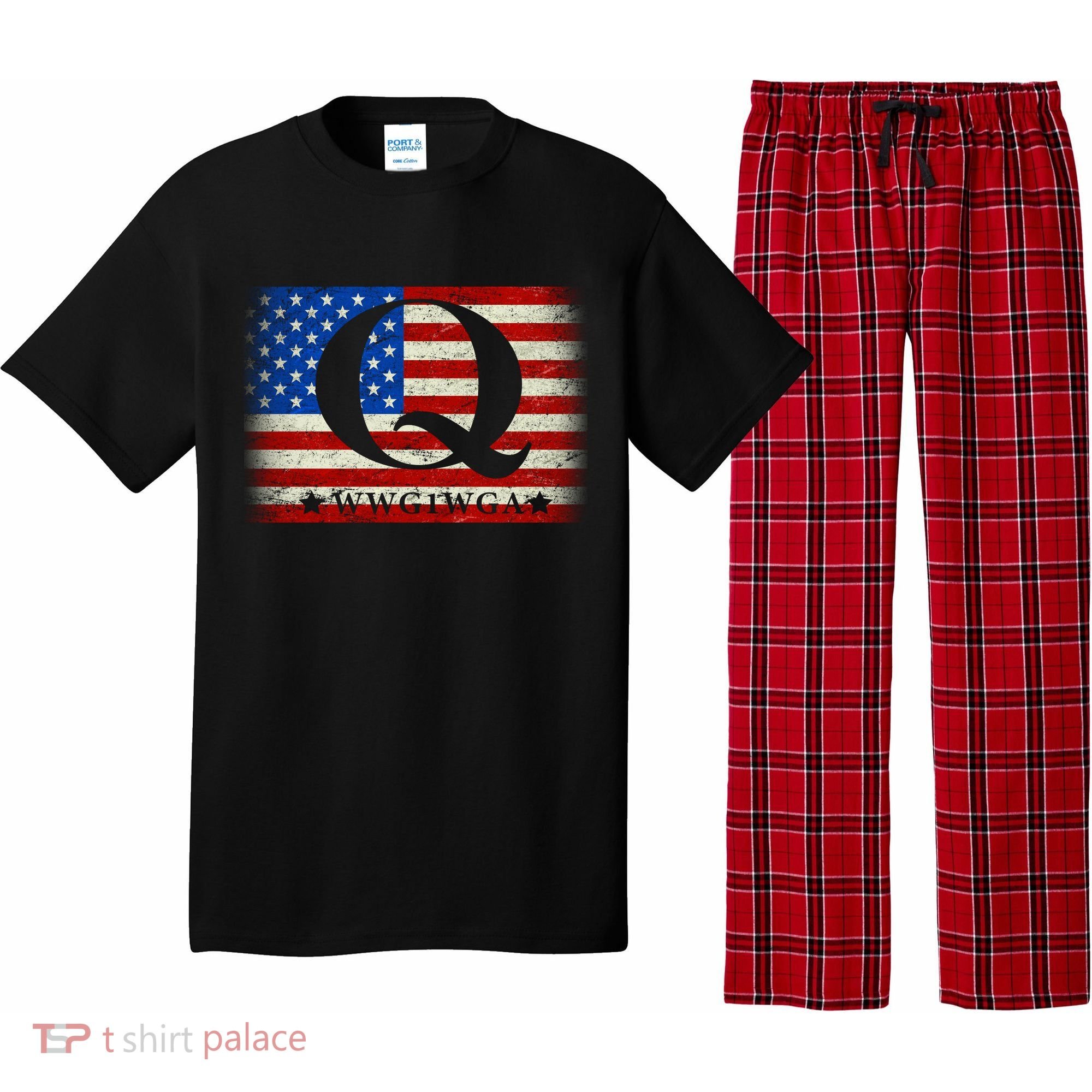 Q-anon  WWG1WGA Where We Go One We Go All Pajama Set