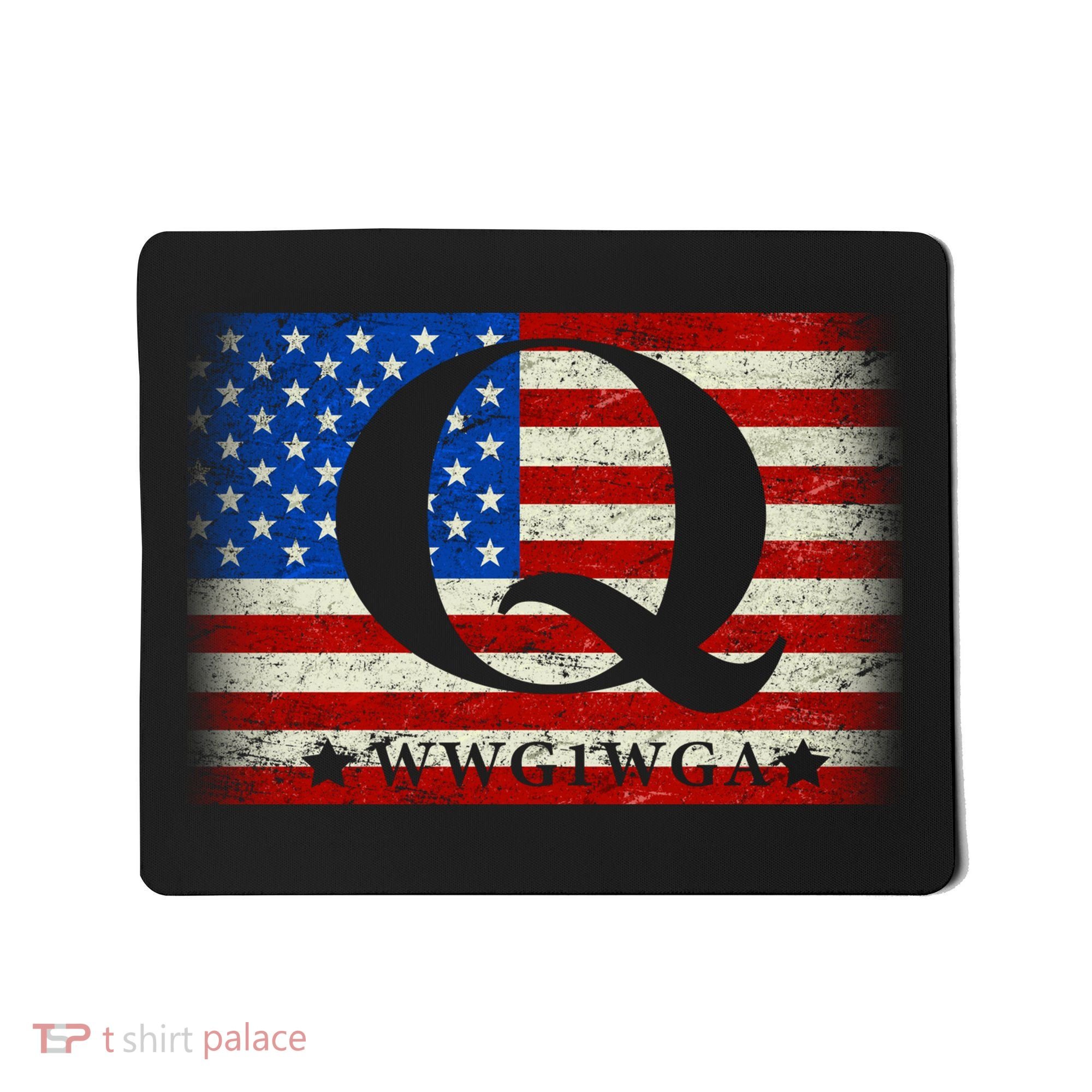 Q-anon  WWG1WGA Where We Go One We Go All Mousepad