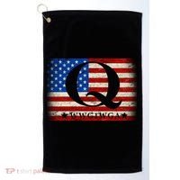 Q-anon  WWG1WGA Where We Go One We Go All Golf Towel thumb 0