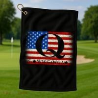 Q-anon  WWG1WGA Where We Go One We Go All Golf Towel thumb 1
