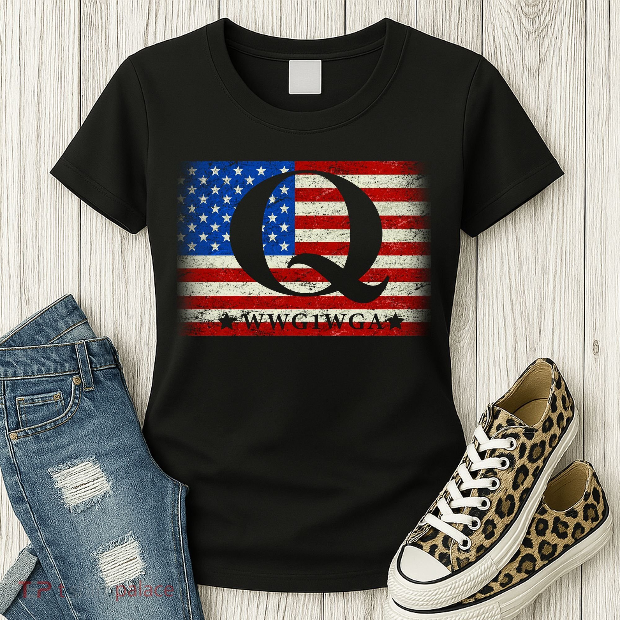 Q-anon  WWG1WGA Where We Go One We Go All Women's T-Shirt