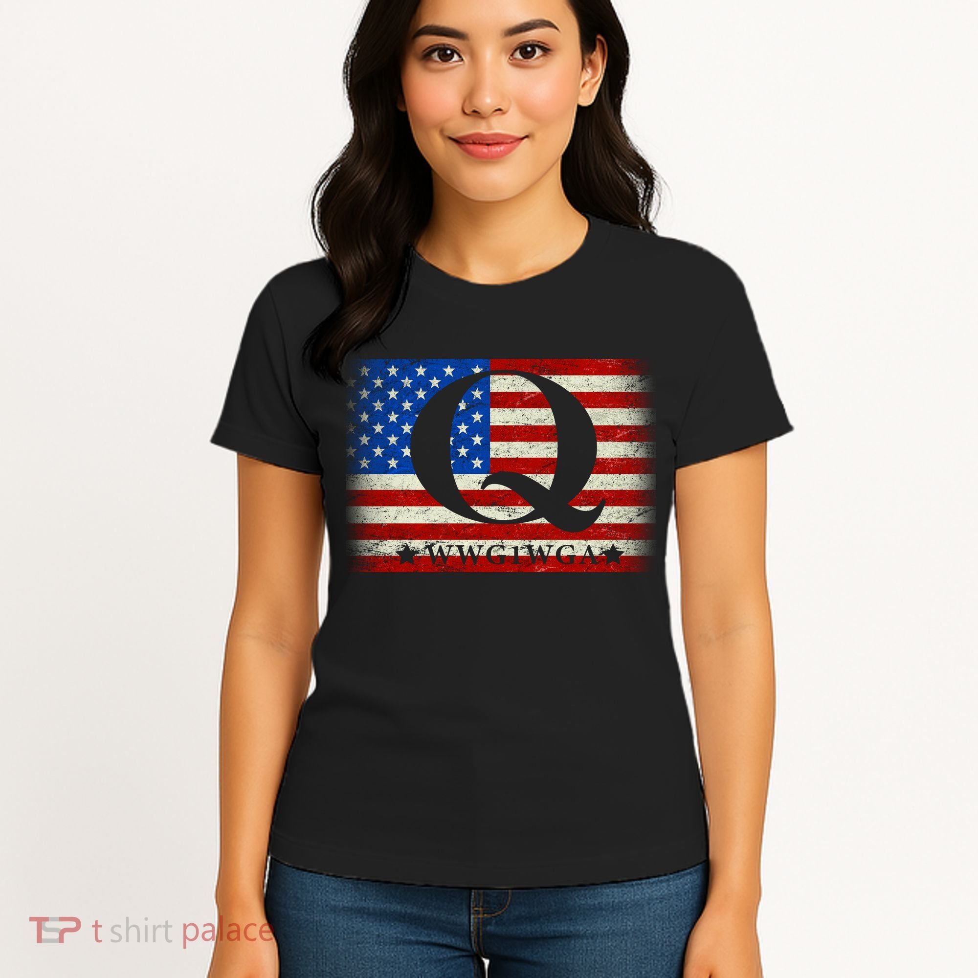 Q-anon  WWG1WGA Where We Go One We Go All Women's T-Shirt