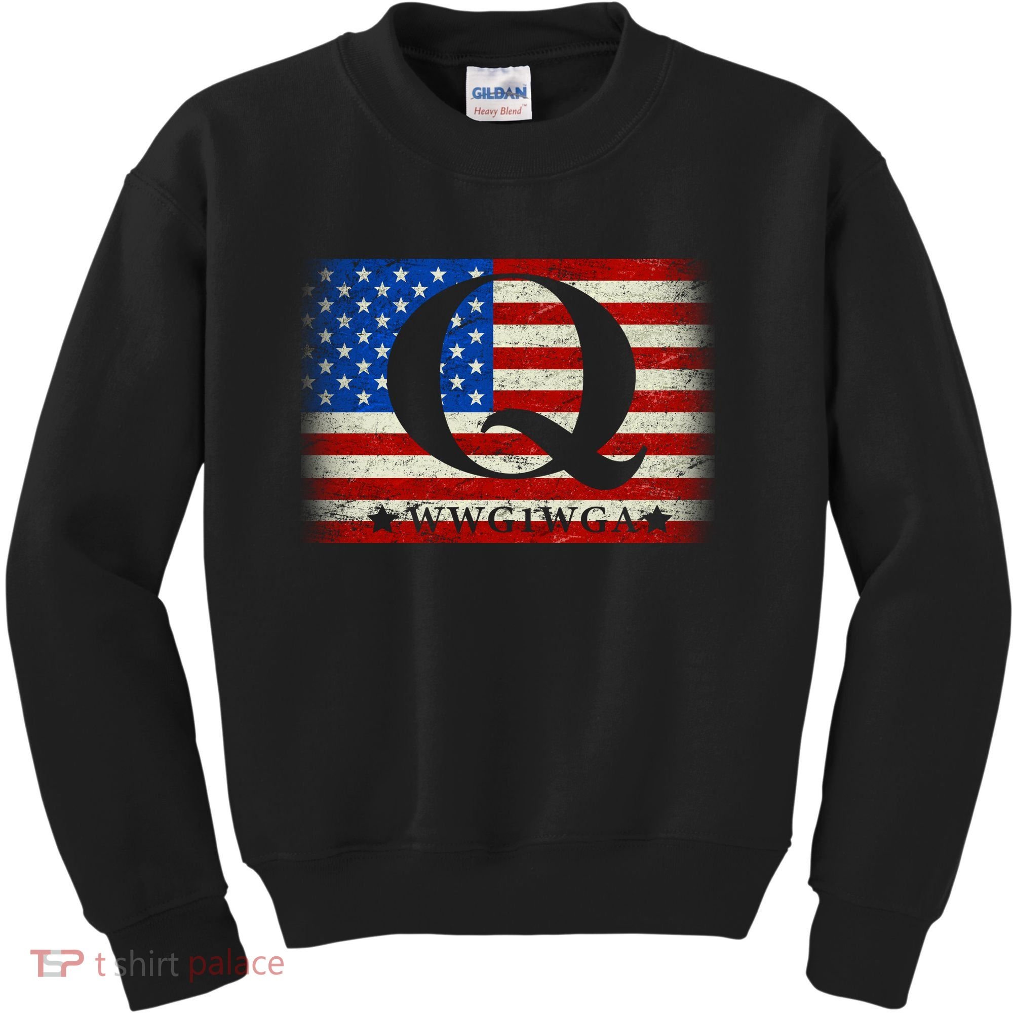 Q-anon  WWG1WGA Where We Go One We Go All Kids Sweatshirt