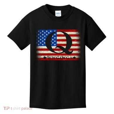 Q-anon  WWG1WGA Where We Go One We Go All Kids T-Shirt