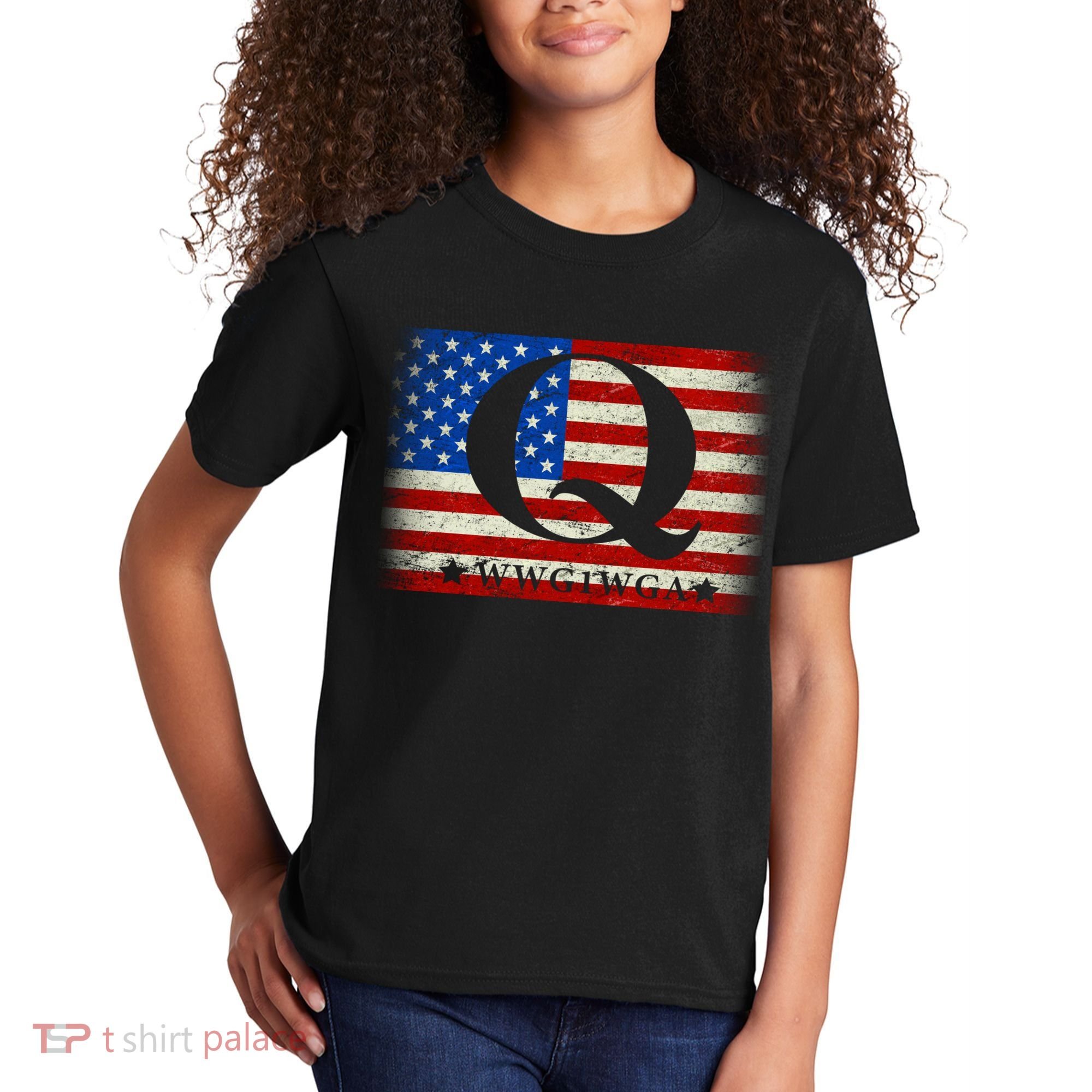 Q-anon  WWG1WGA Where We Go One We Go All Kids T-Shirt