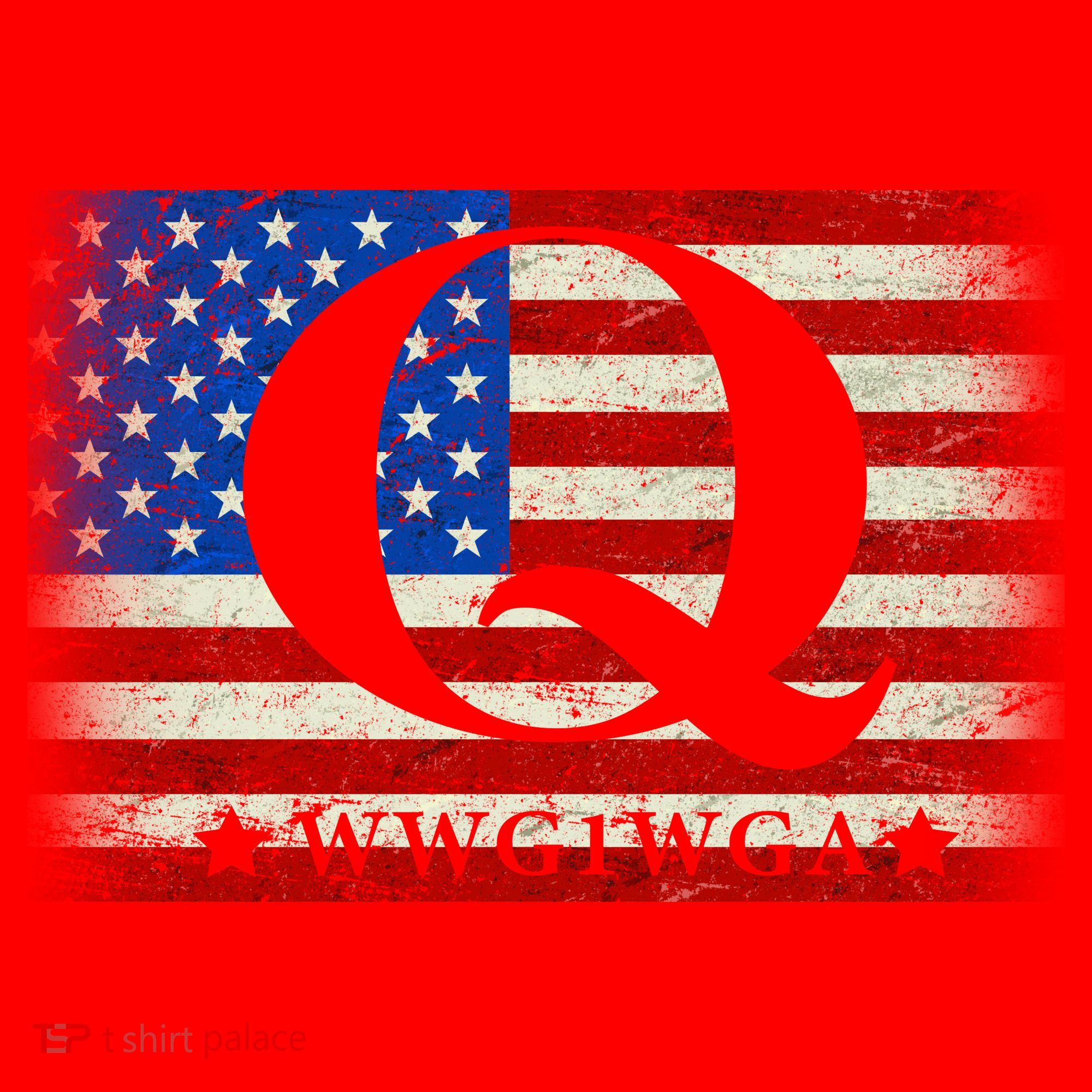 Q-anon  WWG1WGA Where We Go One We Go All Santa Hat