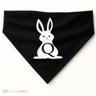 Q Anon Bunny Qanon USA-Made Doggie Bandana