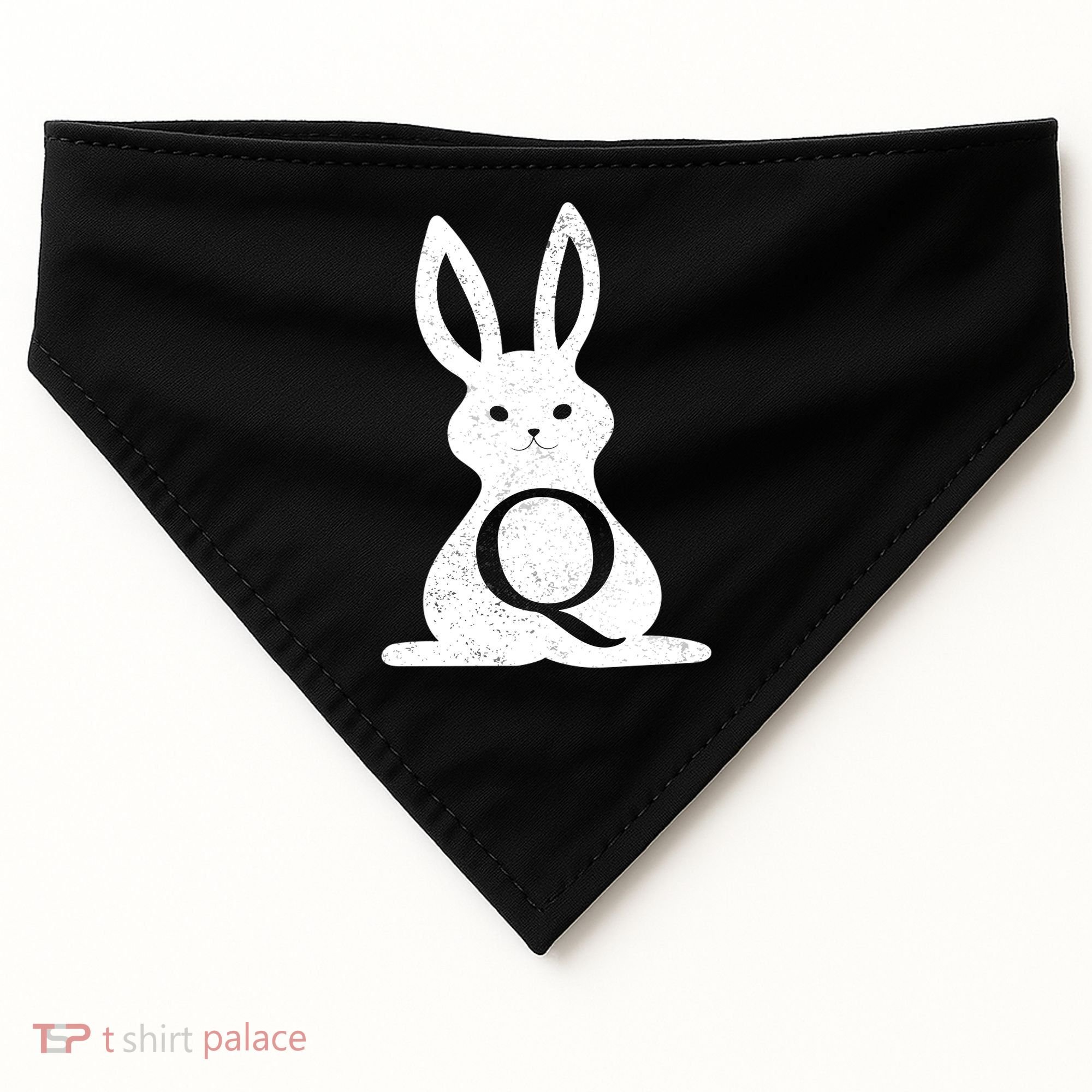 Q Anon Bunny Qanon USA-Made Doggie Bandana