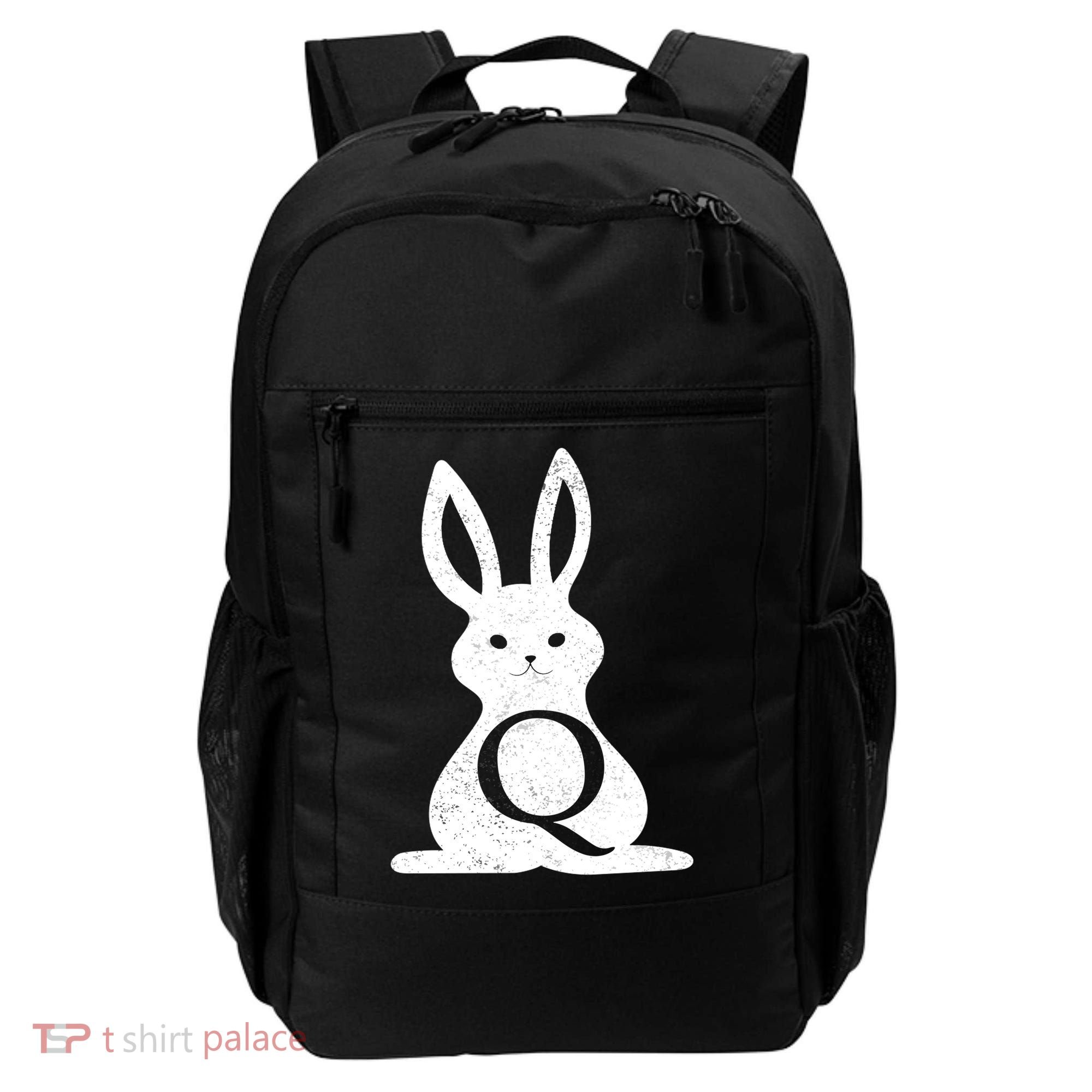 Q Anon Bunny Qanon Backpack