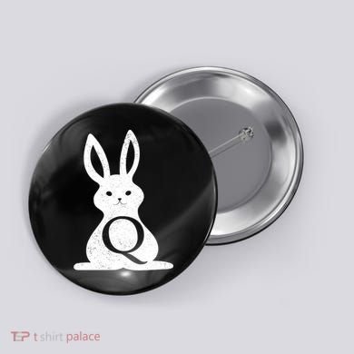 Q Anon Bunny Qanon Button