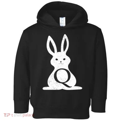 Q Anon Bunny Qanon Toddler Hoodie
