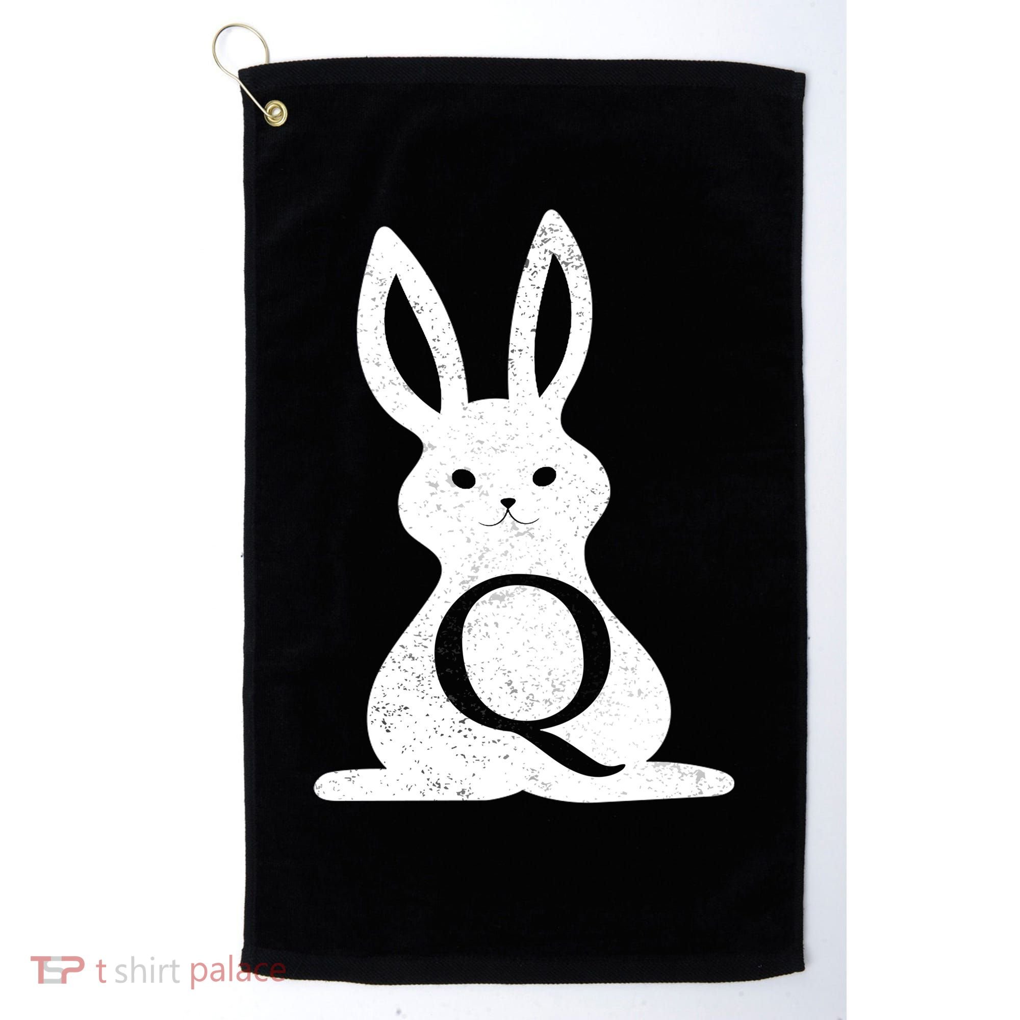 Q Anon Bunny Qanon Golf Towel