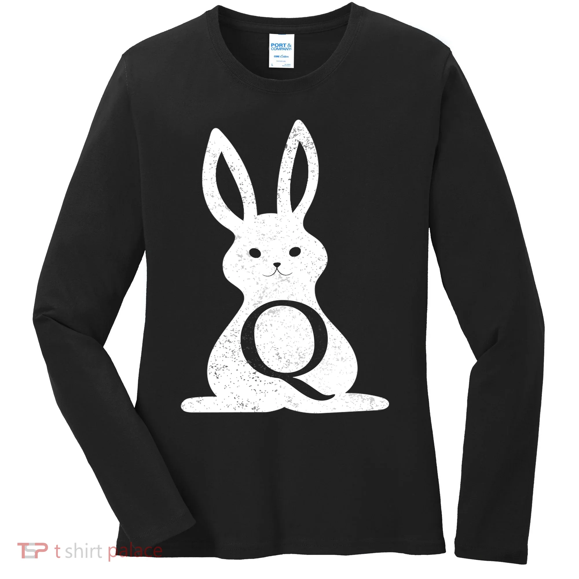 Q Anon Bunny Qanon Women's Long Sleeve Shirt