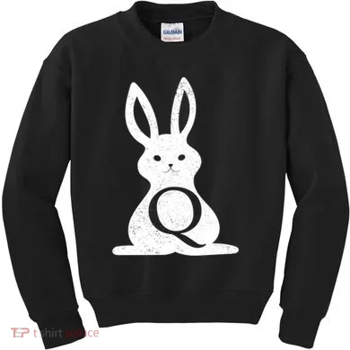 Q Anon Bunny Qanon Kids Sweatshirt