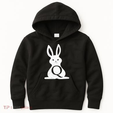 Q Anon Bunny Qanon Kids Hoodie