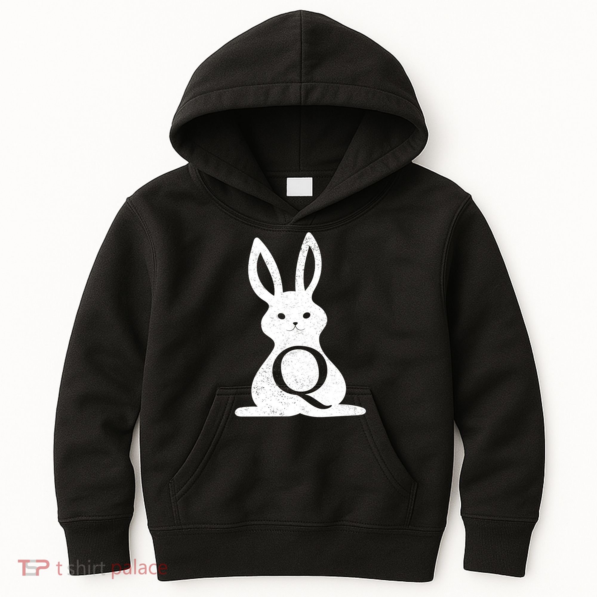 Q Anon Bunny Qanon Kids Hoodie