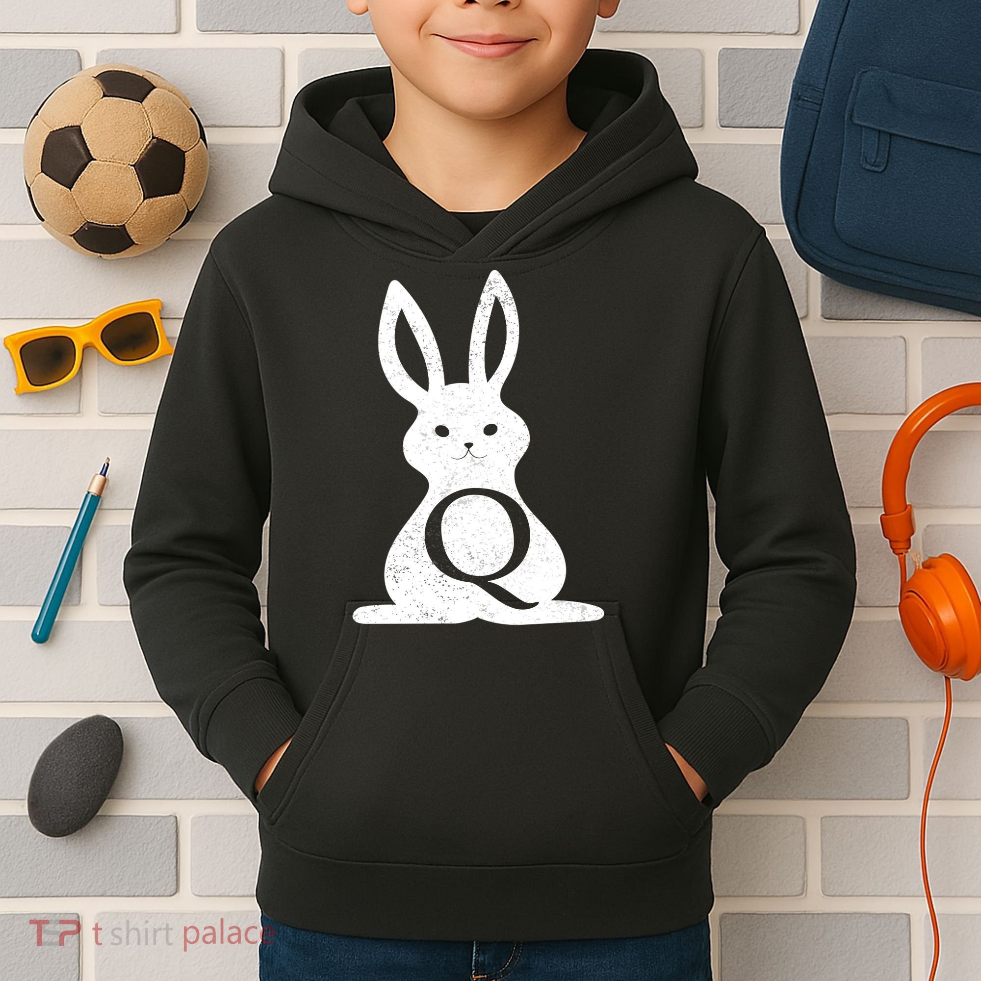 Q Anon Bunny Qanon Kids Hoodie