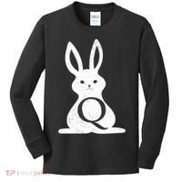 Q Anon Bunny Qanon Kids Long Sleeve Shirt thumb 0
