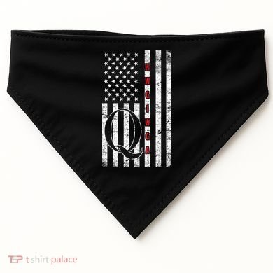 Q-anon Flag Where We Go One We Go All WWG1WGA USA-Made Doggie Bandana