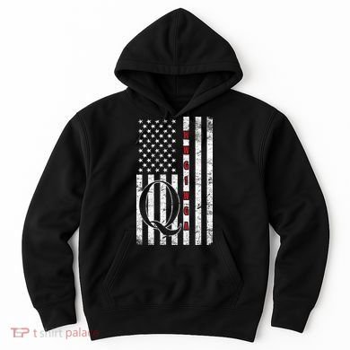 Q-anon Flag Where We Go One We Go All WWG1WGA Hoodie