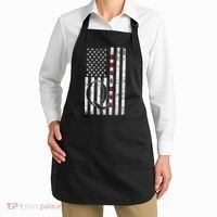 Q-anon Flag Where We Go One We Go All WWG1WGA Apron thumb 2