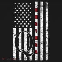 Q-anon Flag Where We Go One We Go All WWG1WGA Women's Hoodie thumb 2