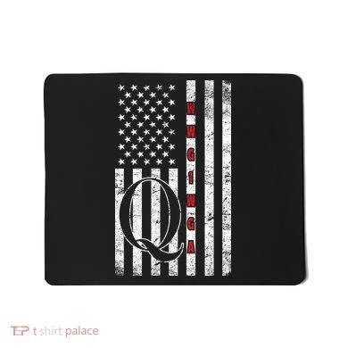 Q-anon Flag Where We Go One We Go All WWG1WGA Mousepad
