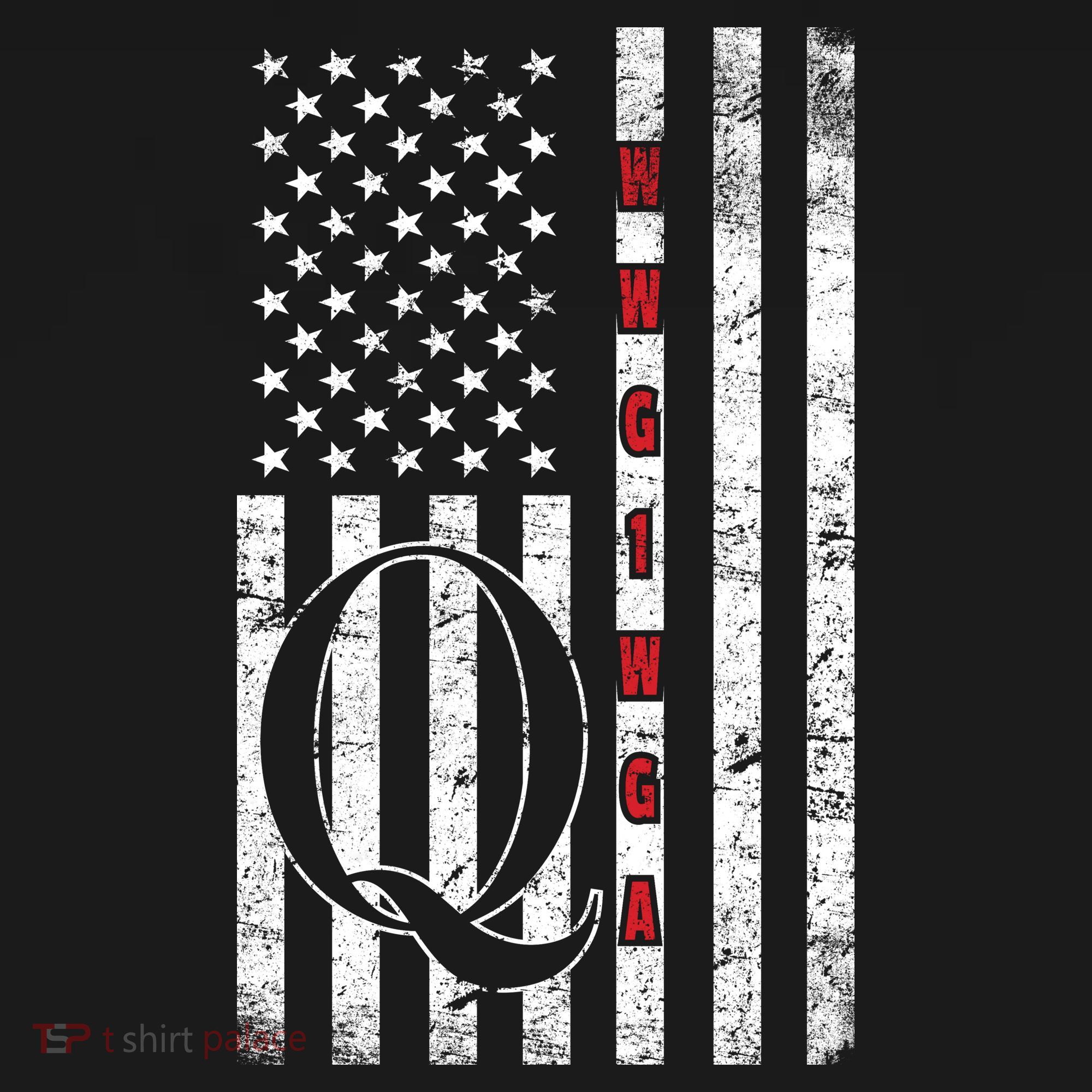 Q-anon Flag Where We Go One We Go All WWG1WGA Women's Tank Top