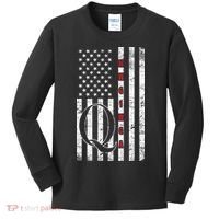Q-anon Flag Where We Go One We Go All WWG1WGA Kids Long Sleeve Shirt thumb 0