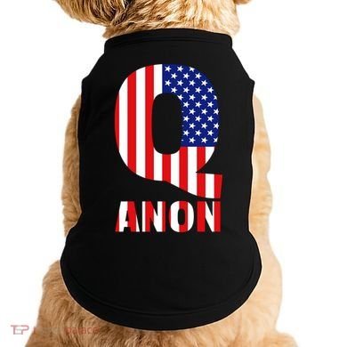Q Anon Patriotic USA Flag Doggie Tank