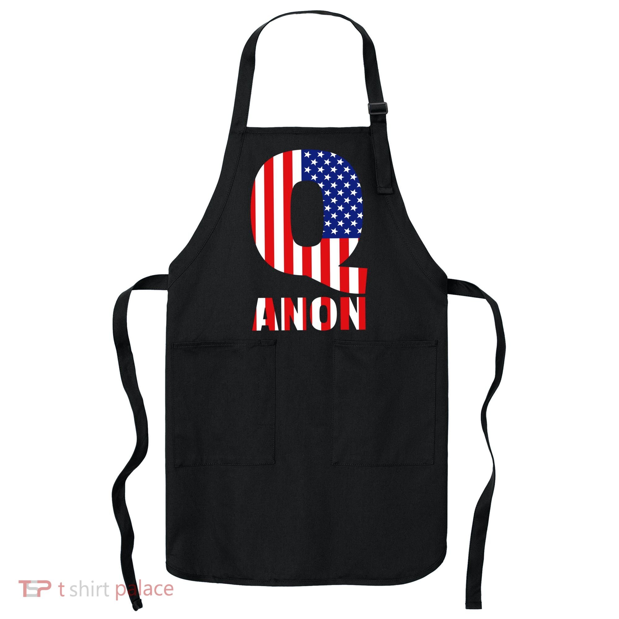 Q Anon Patriotic USA Flag Apron