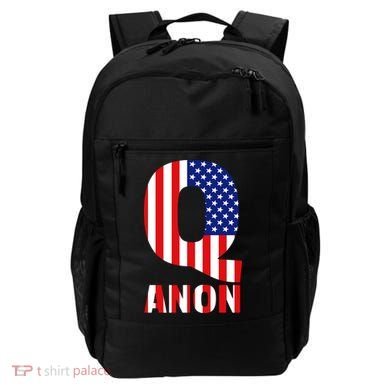 Q Anon Patriotic USA Flag Backpack