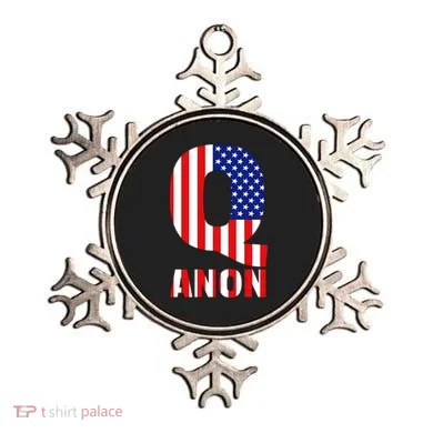 Q Anon Patriotic USA Flag Ornament