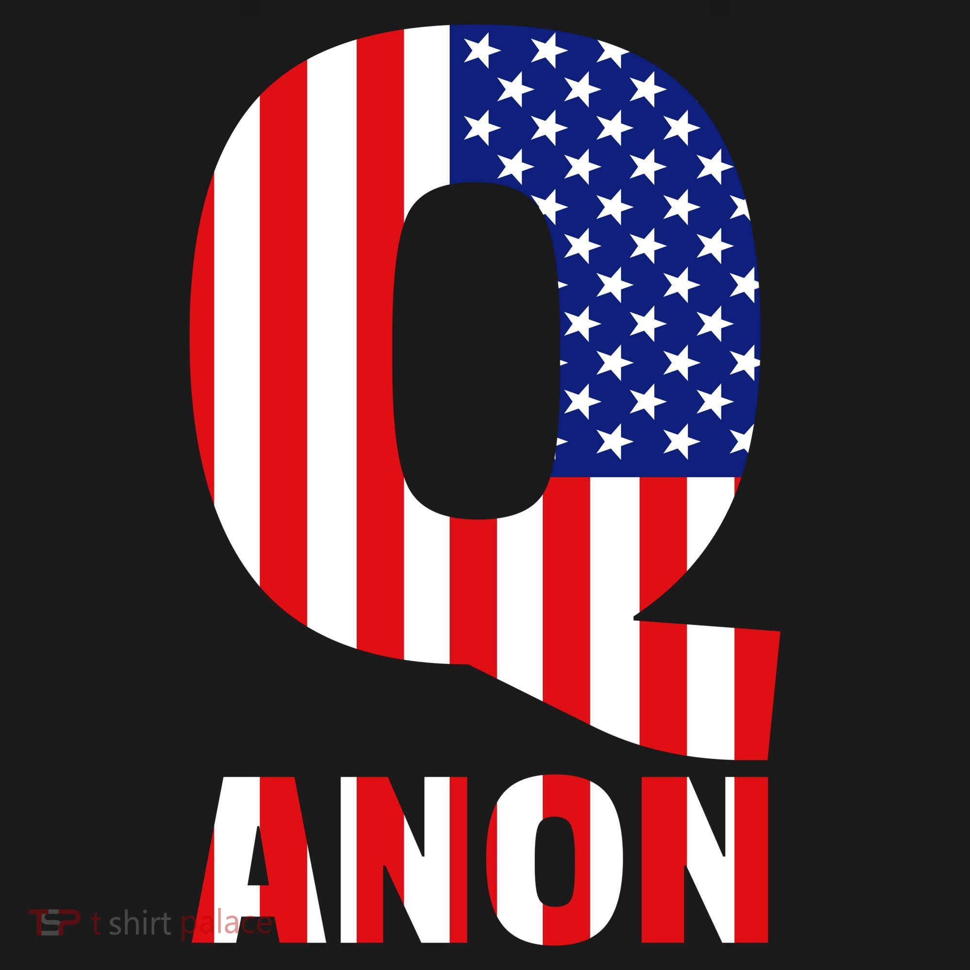 Q Anon Patriotic USA Flag Women's Tank Top