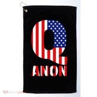 Q Anon Patriotic USA Flag Golf Towel thumb 0