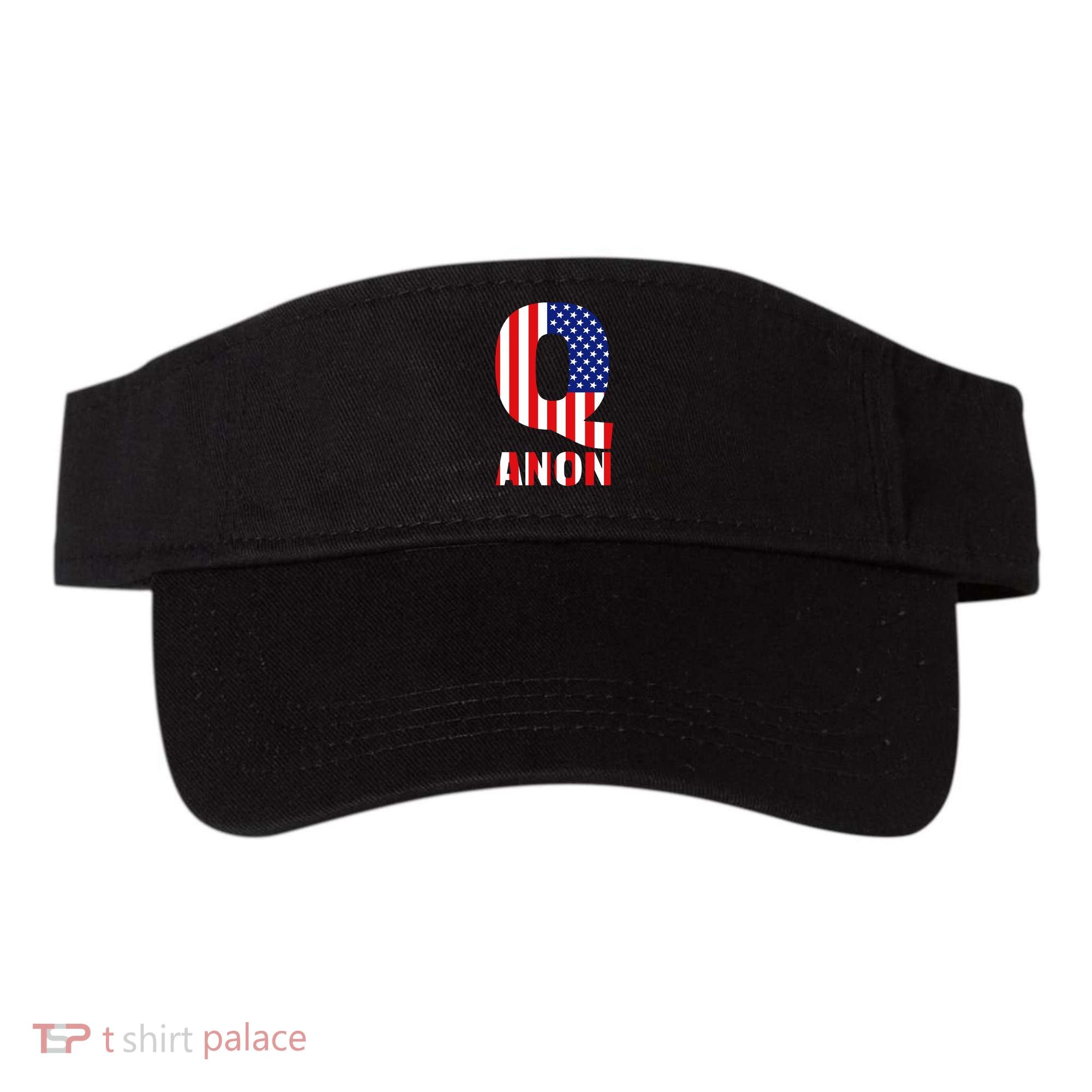 Q Anon Patriotic USA Flag Visor