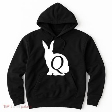 Q-anon Rabbit Logo Hoodie