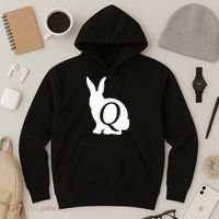 Q-anon Rabbit Logo Hoodie thumb 3