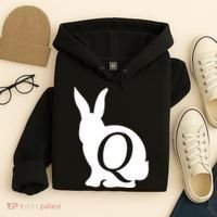 Q-anon Rabbit Logo Hoodie thumb 4