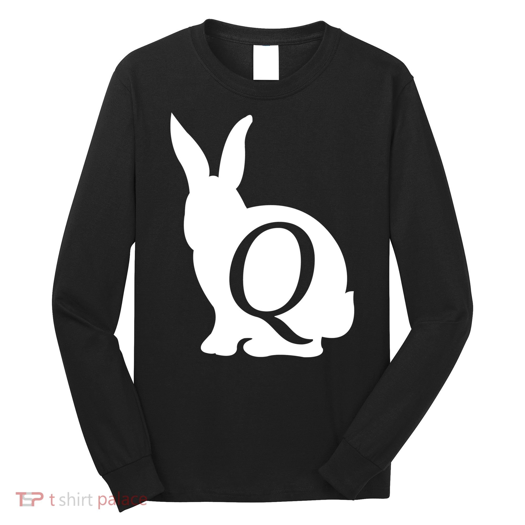 Q-anon Rabbit Logo Long Sleeve Shirt
