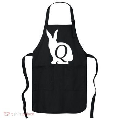 Q-anon Rabbit Logo Apron
