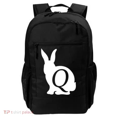 Q-anon Rabbit Logo Backpack