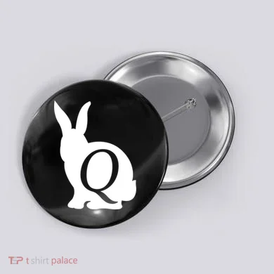 Q-anon Rabbit Logo Button