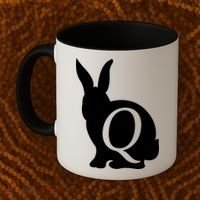 Q-anon Rabbit Logo Coffee Mug thumb 2