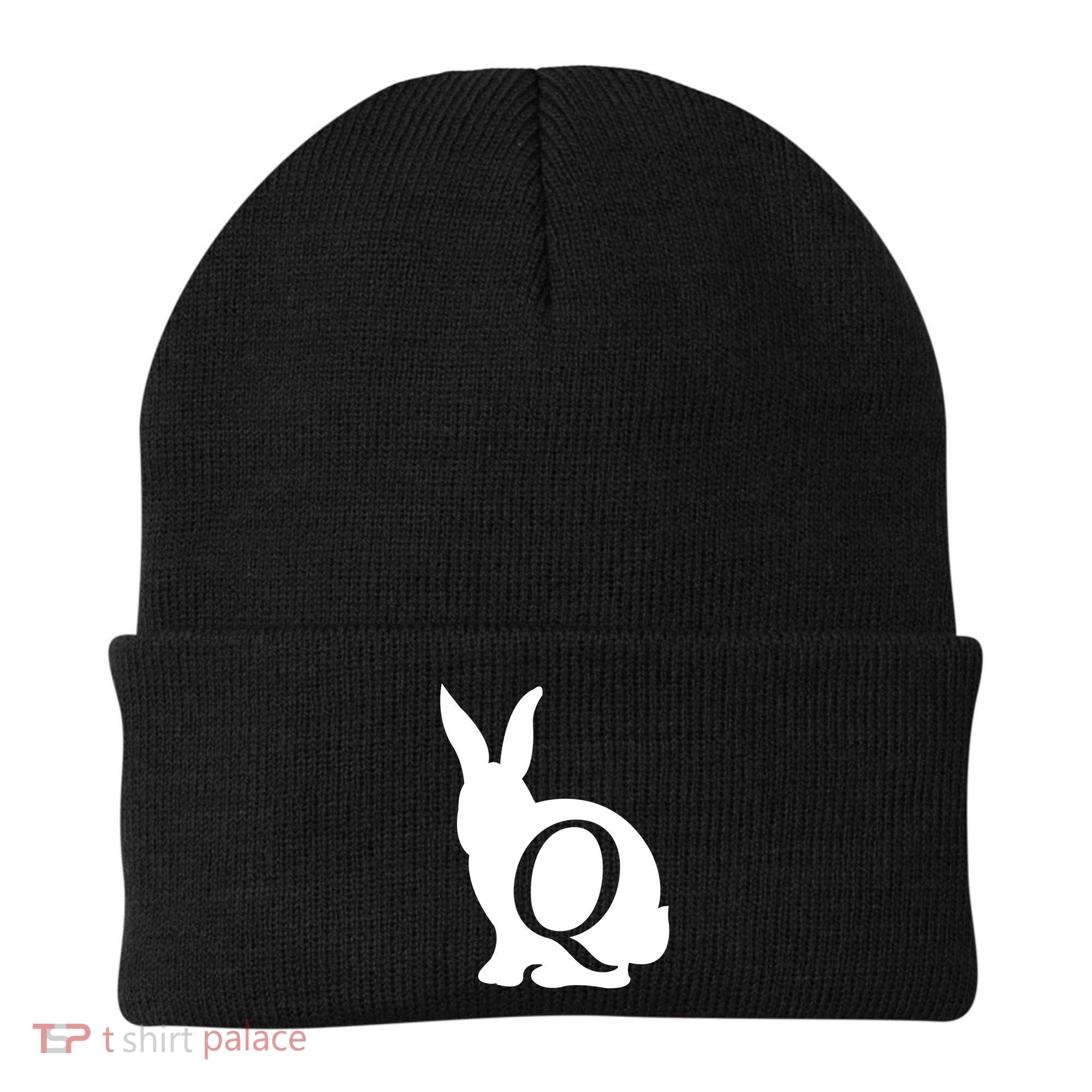 Q-anon Rabbit Logo Beanie