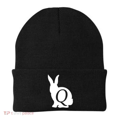 Q-anon Rabbit Logo Beanie