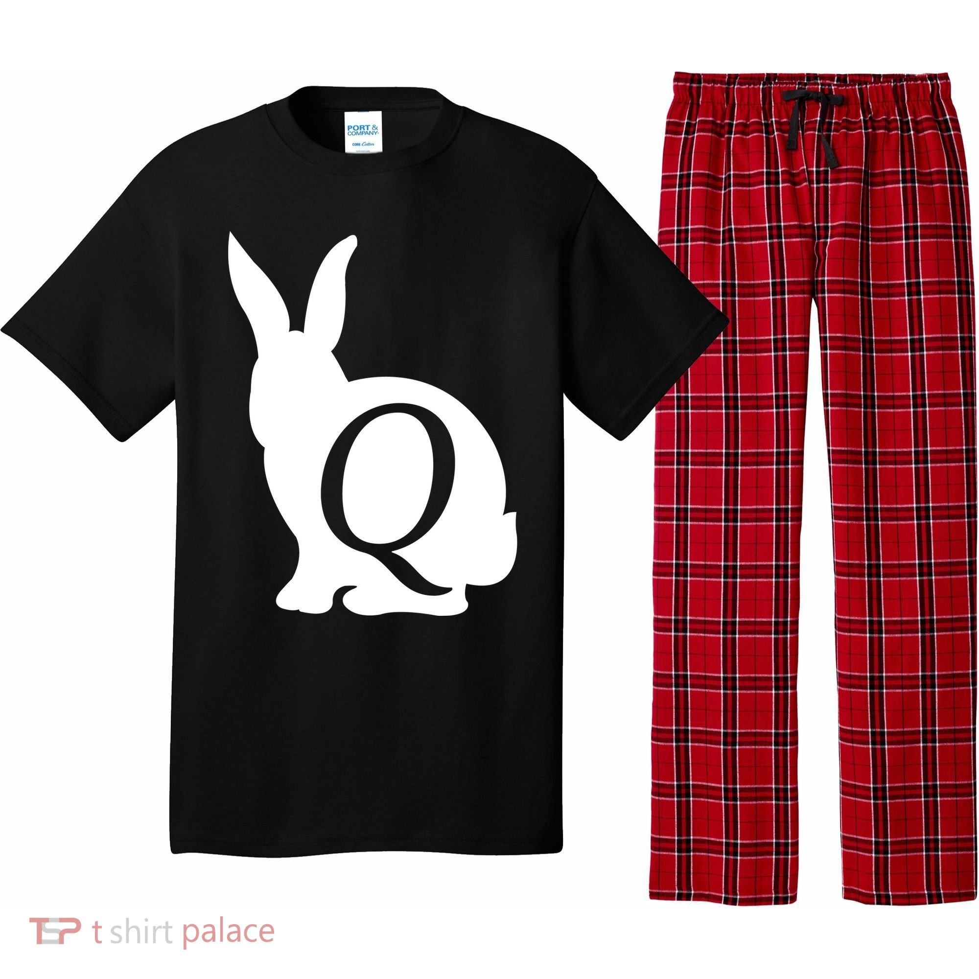 Q-anon Rabbit Logo Pajama Set