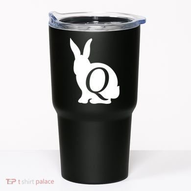 Q-anon Rabbit Logo Tumbler